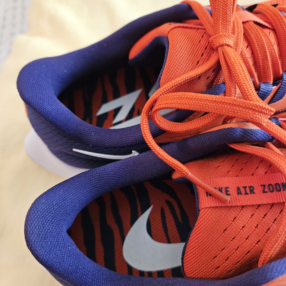 NEW! Nike Pegasus CLEMSON Orange and Purple Sneakers 8.5 M 10 W - Picture 4 of 10